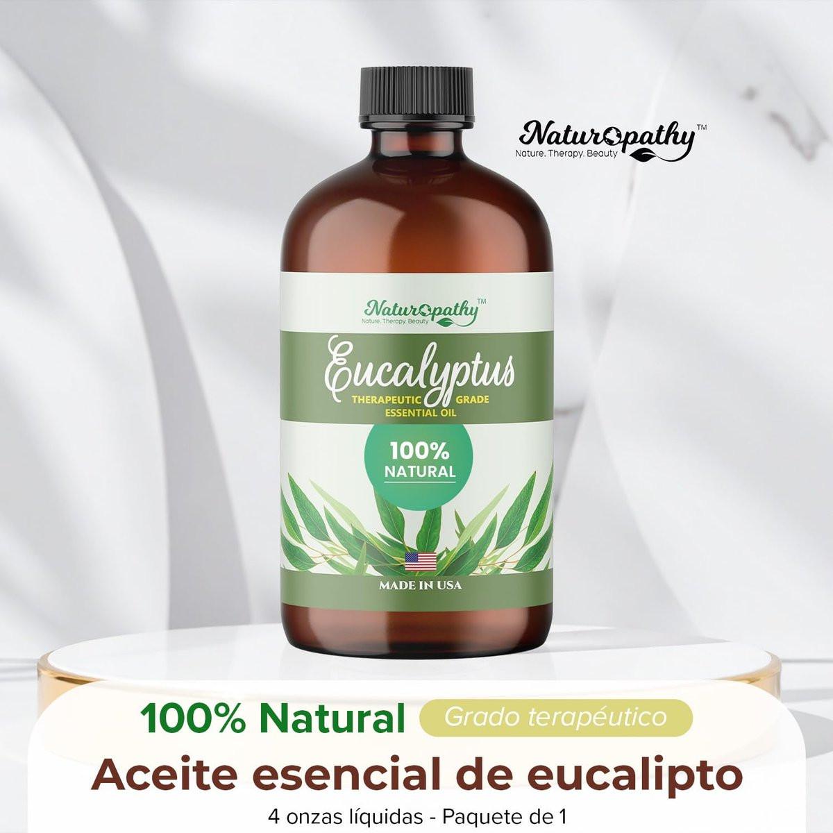 Naturopathy Eukalyptus Ätherisches Öl, Therapeutische Qualität, Perfekt für Aromatherapie (118 ml)