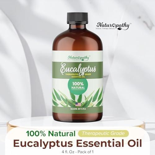 Naturopathy Eukalyptus Ätherisches Öl, Therapeutische Qualität, Perfekt für Aromatherapie (118 ml)
