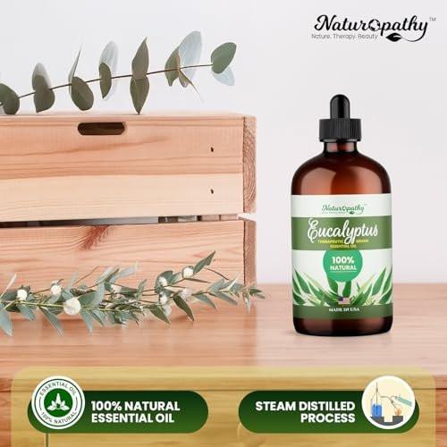 Naturopathy Eukalyptus Ätherisches Öl, Therapeutische Qualität, Perfekt für Aromatherapie (118 ml)