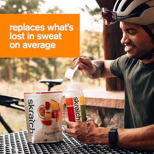 Skratch Labs Hydration Sports Drink Mix – Fruchtpunsch, 20 Portionen – Veganes, nicht-GVO Elektrolytpulver für schnelle Hydration & Ausdauer