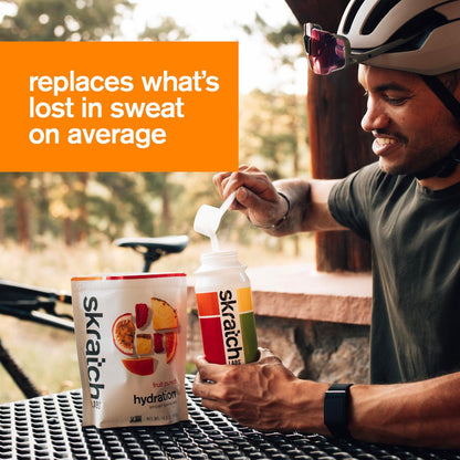 Skratch Labs Hydration Sports Drink Mix – Fruchtpunsch, 20 Portionen – Veganes, nicht-GVO Elektrolytpulver für schnelle Hydration & Ausdauer