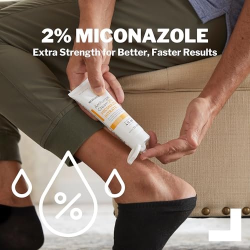 McKesson Antifungal Creme, 2% Miconazolnitrat - Lindert Juckreiz, Brennen, Rissbildung bei Jock Juckreiz, Ringelflechte und Fußpilz - 4 Unzen, 3er-Pack
