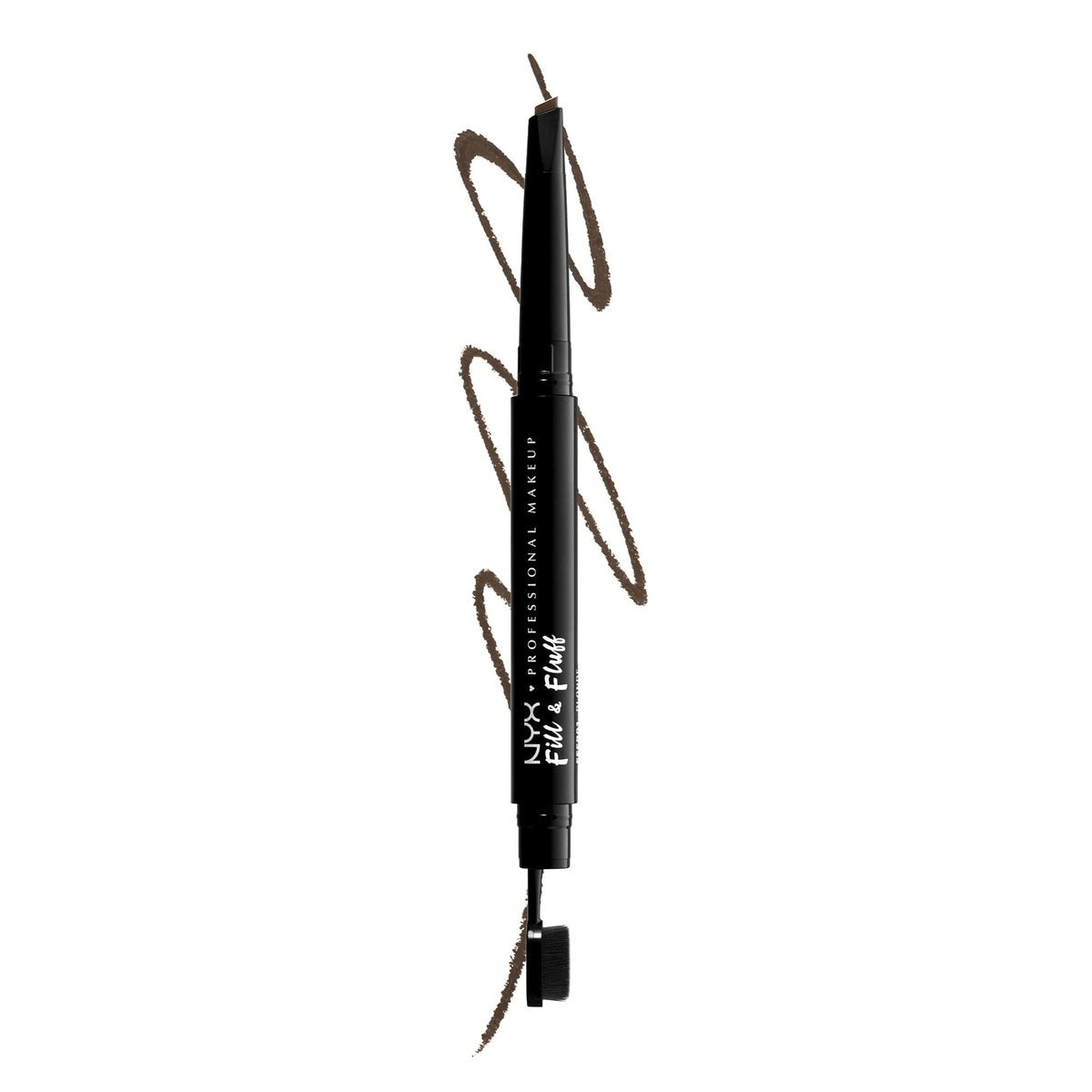 NYX PROFESSIONAL MAKEUP Fill & Fluff Augenbrauen Pomade Stift, Aschbraun