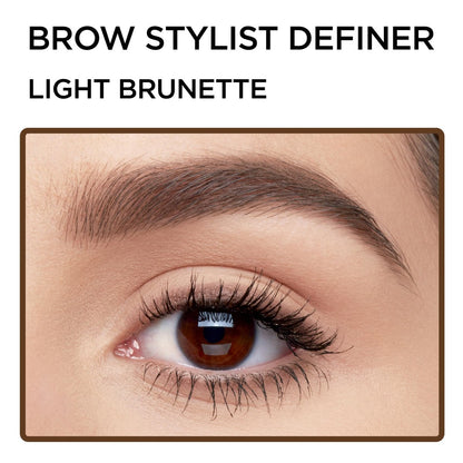 L'Oréal Paris Brow Stylist Definer wasserfester Augenbrauenstift, ultrafeiner mechanischer Stift, Blond, 0,003 Unzen (2er-Pack)