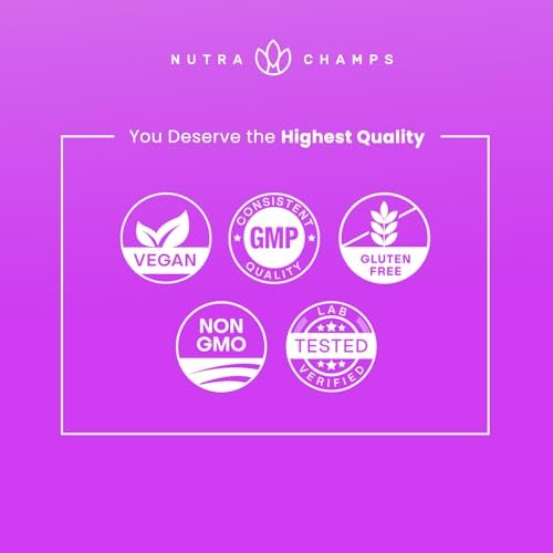 NutraChamps Biotin Gummies 10000mcg – Hochdosierte Biotin-Gummis für gesundes Haar, Haut & Nägel – Vegan, Non-GMO – 60 Stück