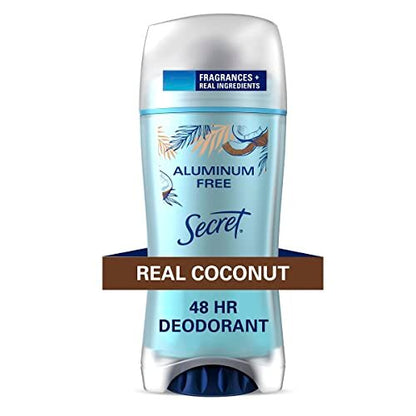 Secret Aluminiumfreies Deodorant für Frauen, Kokosnuss, 2,4 oz