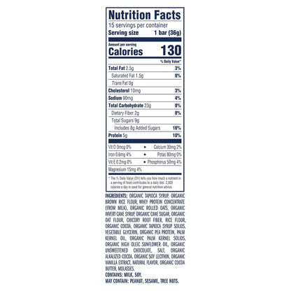 Zbar Protein - Chocolate Chip - Knusprige Snackriegel - Hergestellt mit Bio-Hafer - Nicht-GMO - 5g Protein - Glutenfreie Proteinriegel (15er Pack)