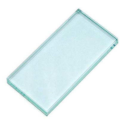 Pro Nail Art Farbton-Glaspalette – Makeup-Palette aus Glas für Nageldesign und Wimpernverlängerung (2 x 4 Zoll)