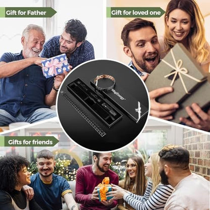 MagEnergy Herren Kupfer Magnet Armband – 99,9% reines Kupfer mit doppelreihigen starken Magneten, verstellbar mit Größeneinsteller
