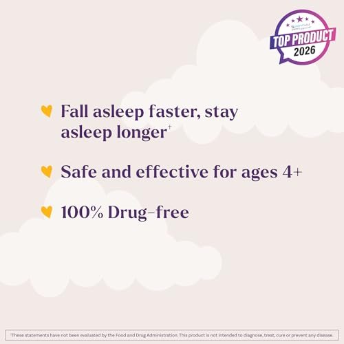 Natrol Kids Fast Dissolve Melatonin 1 mg – Erdbeer-Geschmack, 40 Tabletten für erholsamen Schlaf