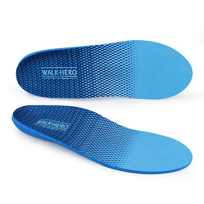 WALK·HERO COMFORT AND SUPPORT Plantarfasziitis Einlegesohlen, Fußgewölbestützen, Orthesen-Einlagen – Linderung bei Plattfüßen, hohem Fußgewölbe (Herren 11-11,5 | Damen 13-13,5)
