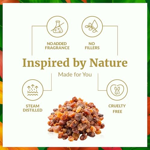 SVA Myrrhe Bio Ätherisches Öl – 10 ml – 100 % Naturreines Myrrheöl für Diffuser, Haarpflege, Gesicht, Hautpflege, Aromatherapie, Kopfhaut und Körpermassage, Seifen- und Kerzenherstellung