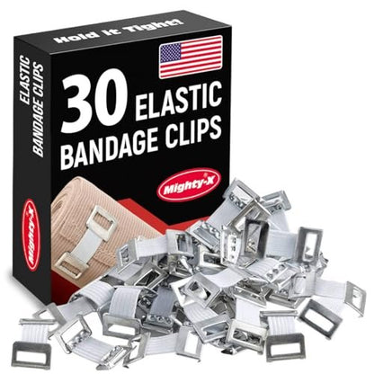 Elastische Binden Clips - 30 Stück - Bindenhalteclips aus Aluminium