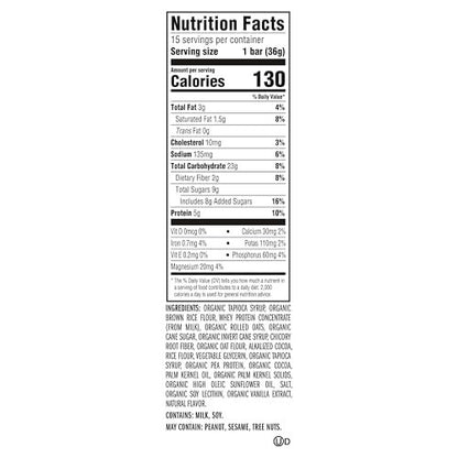 Zbar Protein Riegel – Schokoladen-Minz-Geschmack, knusprige Snack-Riegel mit Bio-Hafer, Non-GMO, 5g Protein, glutenfrei (15er Pack)