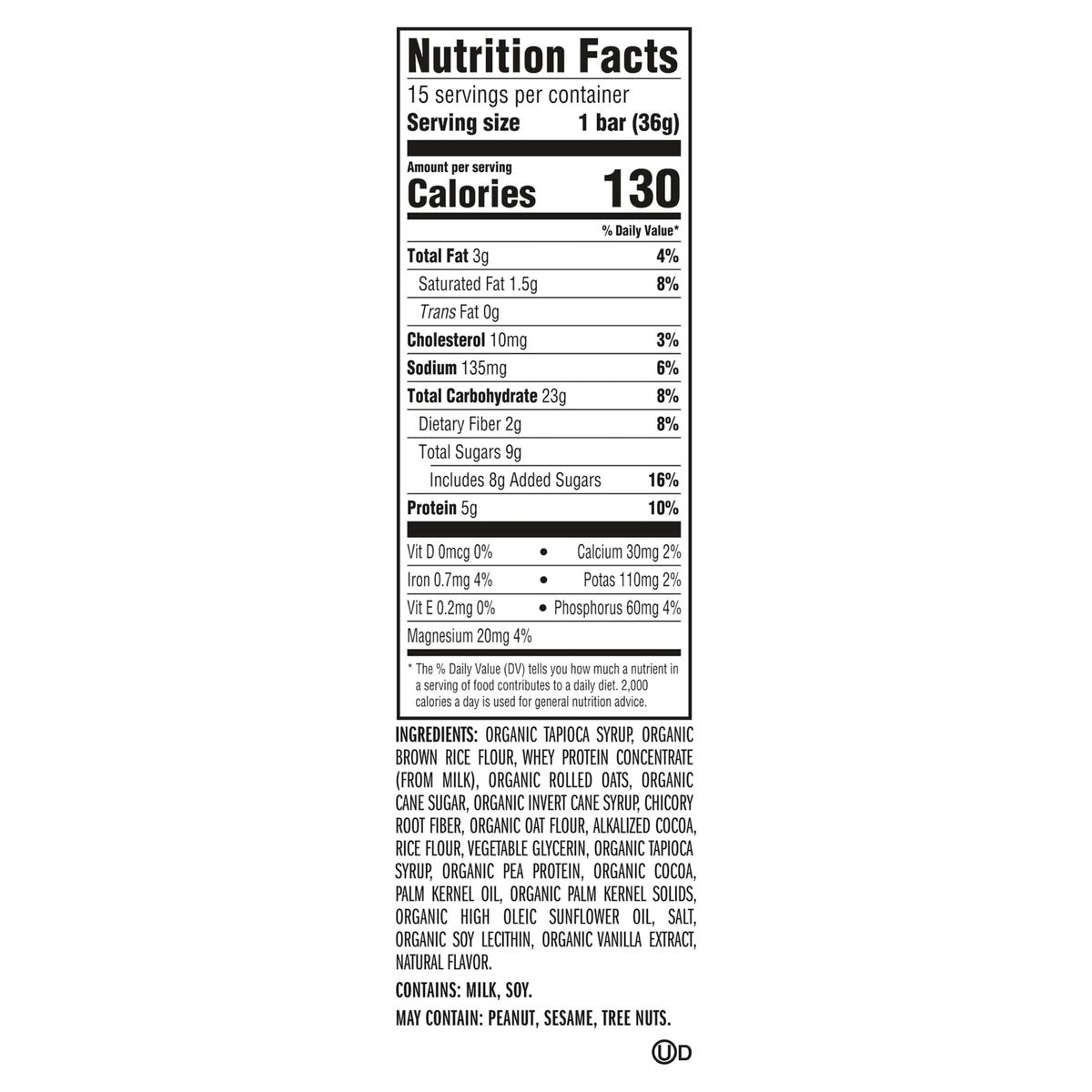 Zbar Protein Riegel – Schokoladen-Minz-Geschmack, knusprige Snack-Riegel mit Bio-Hafer, Non-GMO, 5g Protein, glutenfrei (15er Pack)