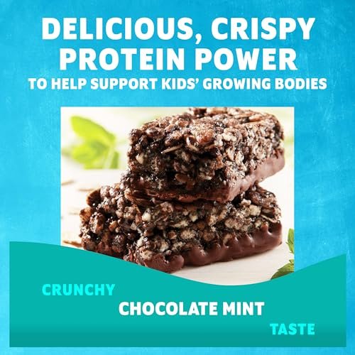 Zbar Protein Riegel – Schokoladen-Minz-Geschmack, knusprige Snack-Riegel mit Bio-Hafer, Non-GMO, 5g Protein, glutenfrei (15er Pack)
