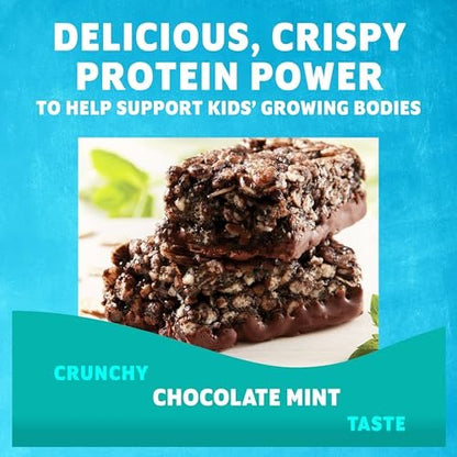 Zbar Protein Riegel – Schokoladen-Minz-Geschmack, knusprige Snack-Riegel mit Bio-Hafer, Non-GMO, 5g Protein, glutenfrei (15er Pack)