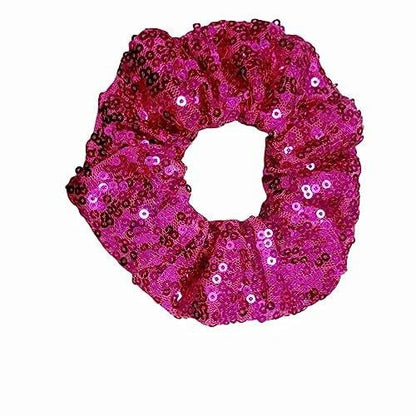 PNEIFON 4er-Pack Haar-Scrunchies, Sequin Scrunchies, elastische, dehnbare, glitzernde Mode-Scrunchies, Haargummis, Dutt-Halter für Mädchen und Frauen (Style1)