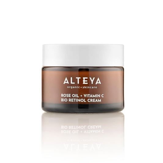 Alteya Organics Luminous Rose Pure Moisture Face Cream 50 ml – NaTrue zertifizierte Bio-Gesichtscreme, 100% rein natürlich, leichte Feuchtigkeitspflege für alle Hauttypen