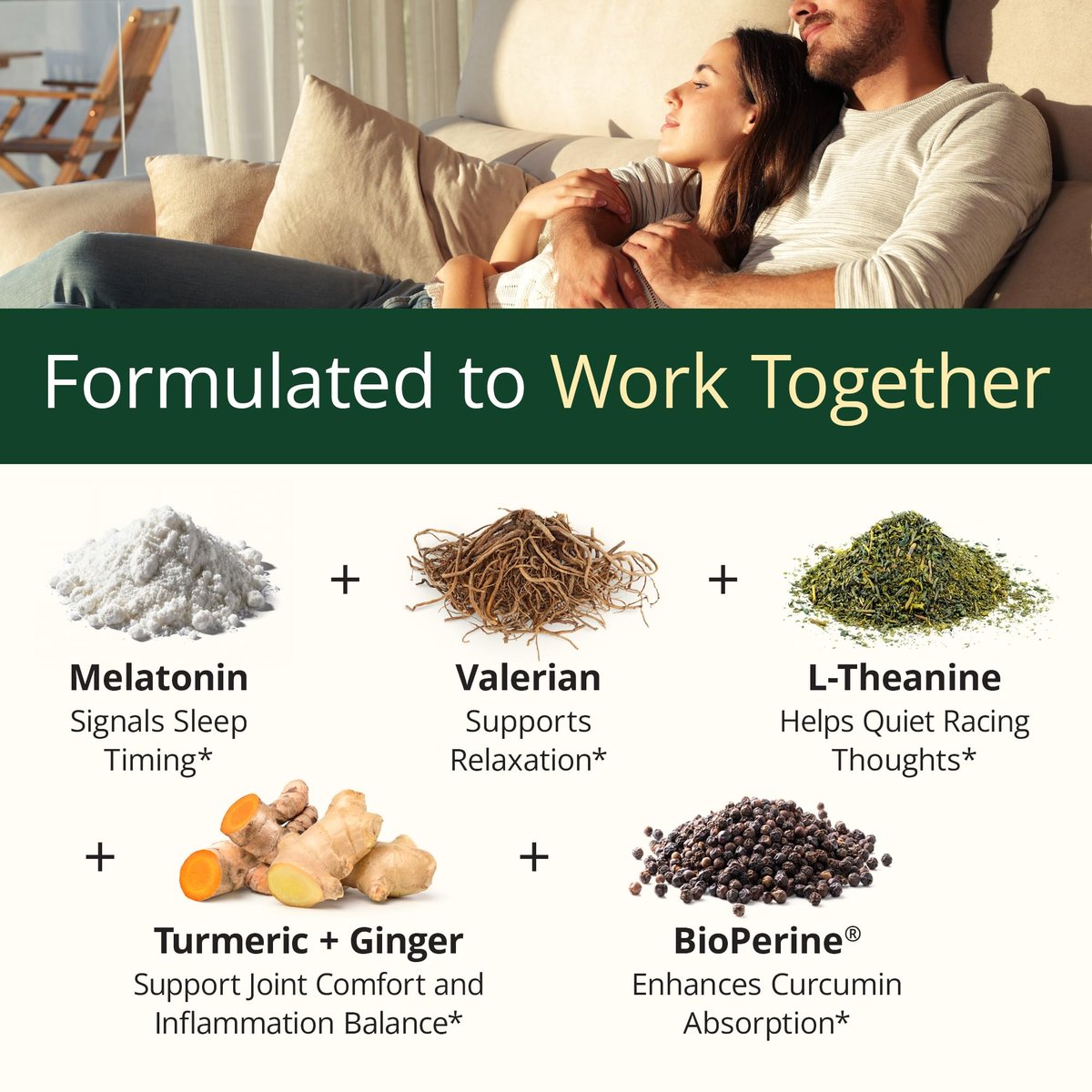 Melatonin 3mg + Baldrianwurzel für Schlaf, tägliche Ruhe & Stressabbau – Natürliches Schlafmittel: Bio Curcumin Melatonin Baldrian mit L-Theanin, Ingwer & schwarzem Pfeffer – 60 Kapseln