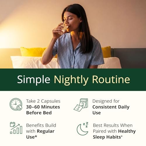 Melatonin 3mg + Baldrianwurzel für Schlaf, tägliche Ruhe & Stressabbau – Natürliches Schlafmittel: Bio Curcumin Melatonin Baldrian mit L-Theanin, Ingwer & schwarzem Pfeffer – 60 Kapseln