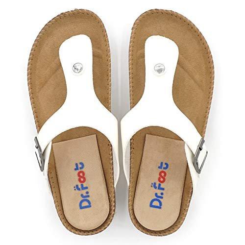 Dr.Foot Orthopädische Fersenerhöhung Einlegesohlen, Höhenausgleich für Beinlängendifferenzen, Fersensporn, Fersenschmerzen, Sportverletzungen und Achillessehnenentzündung (Beige, 3 Schichten)