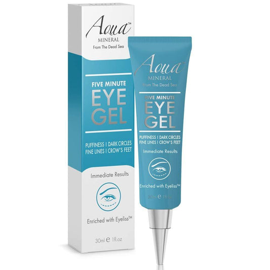 Puffy Eye GEL – Sofort sichtbare Ergebnisse: Natürlich schnelle Reduzierung von Augenringen, Fältchen und Schwellungen – Feuchtigkeitsspendendes Augengel mit Grüntee-Extrakt von Aqua Mineral – 30 ml