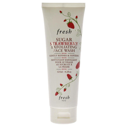 Fresh Sugar Strawberry Exfoliating Face Wash – Sanfte Reinigung & Peeling für strahlende Haut, 4,2 oz
