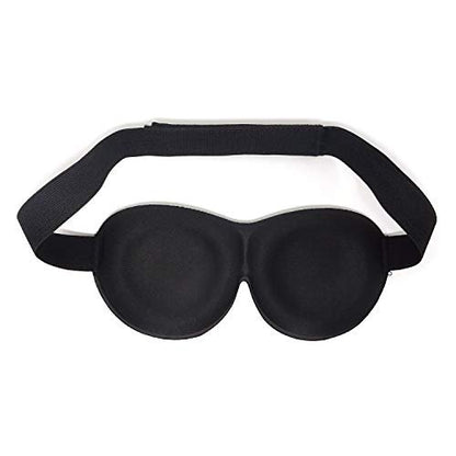 Honbay 3D Lustige Augenmaske mit verstellbarem Kopfband – Weiche Schlafmaske aus Memory-Schaum für Reisen, Spiele, Partys und Entspannung (Schwarz)