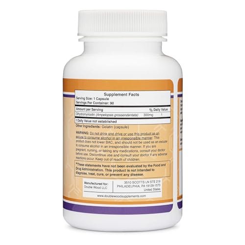 DHM Depot Dihydromyricetin (DHM) - Hovenia Dulcis Extrakt zur Leberunterstützung, 90 Kapseln, 300 mg
