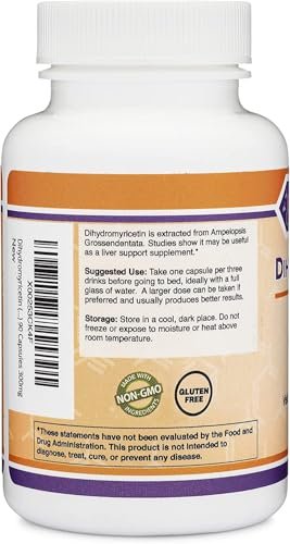 DHM Depot Dihydromyricetin (DHM) - Hovenia Dulcis Extrakt zur Leberunterstützung, 90 Kapseln, 300 mg