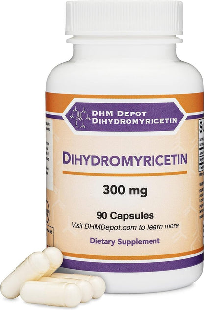 DHM Depot Dihydromyricetin (DHM) - Hovenia Dulcis Extrakt zur Leberunterstützung, 90 Kapseln, 300 mg