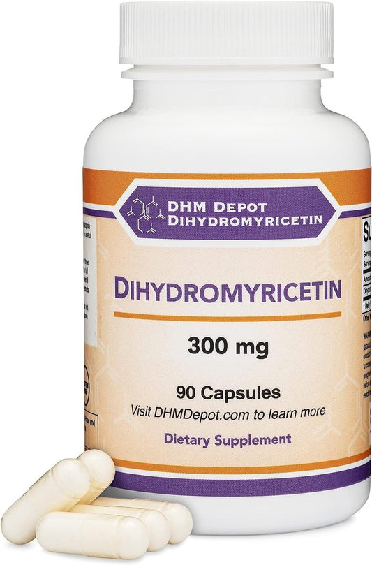 DHM Depot Dihydromyricetin (DHM) - Hovenia Dulcis Extrakt zur Leberunterstützung, 90 Kapseln, 300 mg
