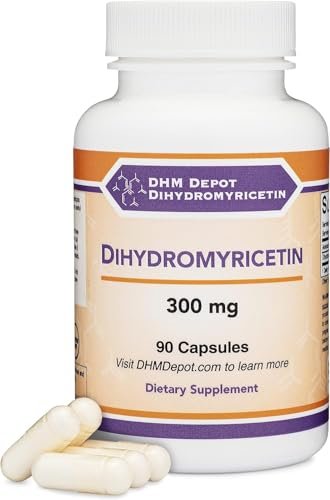 DHM Depot Dihydromyricetin (DHM) - Hovenia Dulcis Extrakt zur Leberunterstützung, 90 Kapseln, 300 mg
