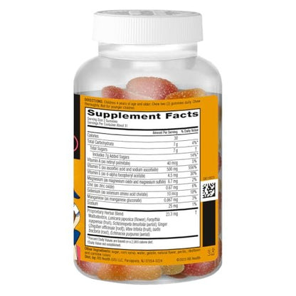 Airborne Kids 500 mg Vitamin C Gummies – Immunstärkung mit Zink & Antioxidantien, 63 Fruchtgummis (Mischung Fruchtgeschmack)
