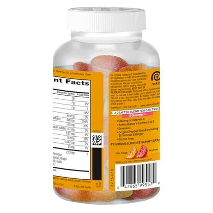Airborne Kids 500 mg Vitamin C Gummies – Immunstärkung mit Zink & Antioxidantien, 63 Fruchtgummis (Mischung Fruchtgeschmack)
