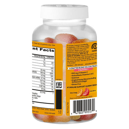 Airborne Kids 500 mg Vitamin C Gummies – Immunstärkung mit Zink & Antioxidantien, 63 Fruchtgummis (Mischung Fruchtgeschmack)