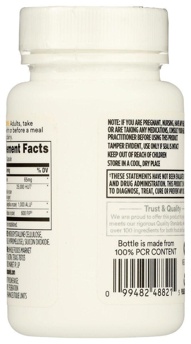365 by Whole Foods Market Milchverdauliche Enzyme, 60 Kapseln