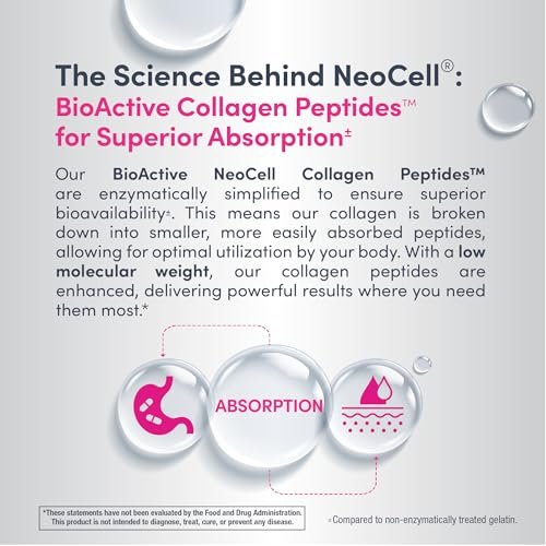 NeoCell Collagen Peptides Kapseln | 360 Kapseln | mit Vitamin C | Nahrungsergänzungsmittel für Frauen und Männer