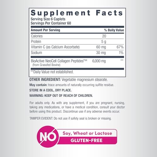 NeoCell Collagen Peptides Kapseln | 360 Kapseln | mit Vitamin C | Nahrungsergänzungsmittel für Frauen und Männer