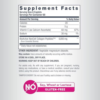NeoCell Collagen Peptides Kapseln | 360 Kapseln | mit Vitamin C | Nahrungsergänzungsmittel für Frauen und Männer
