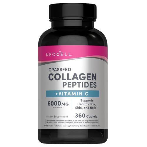 NeoCell Collagen Peptides Kapseln | 360 Kapseln | mit Vitamin C | Nahrungsergänzungsmittel für Frauen und Männer