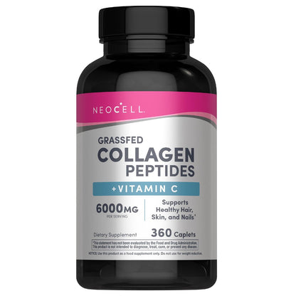NeoCell Collagen Peptides Kapseln | 360 Kapseln | mit Vitamin C | Nahrungsergänzungsmittel für Frauen und Männer