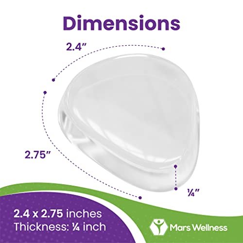 Premium Gel Ball-of-Foot Cushions – Wiederverwendbare, transparente Gel-Metatarsal-Pads – Fußschmerzlinderung – 1/4 Zoll – 2 Paar