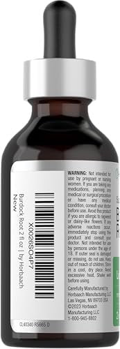 Horbäach Klettenwurzel Tinktur | 60 ml | Hochkonzentrierter Kräuterextrakt | Vegan, Nicht-GVO, Glutenfrei, Alkoholfrei