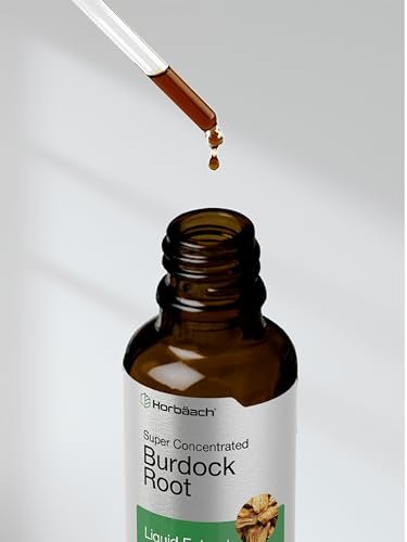 Horbäach Klettenwurzel Tinktur | 60 ml | Hochkonzentrierter Kräuterextrakt | Vegan, Nicht-GVO, Glutenfrei, Alkoholfrei