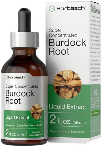Horbäach Klettenwurzel Tinktur | 60 ml | Hochkonzentrierter Kräuterextrakt | Vegan, Nicht-GVO, Glutenfrei, Alkoholfrei