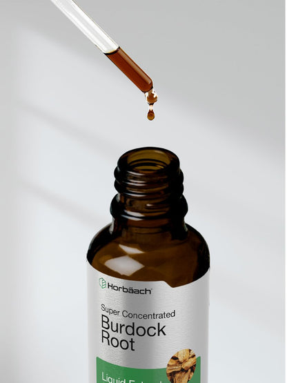 Horbäach Klettenwurzel Tinktur | 60 ml | Hochkonzentrierter Kräuterextrakt | Vegan, Nicht-GVO, Glutenfrei, Alkoholfrei