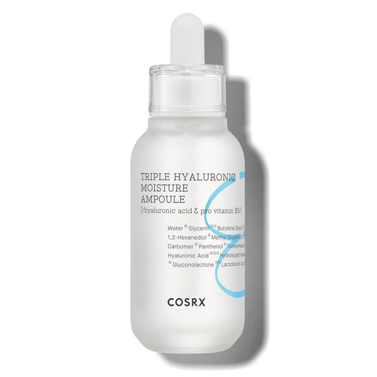 COSRX Hydrium Triple Hyaluronic Moisture Ampoule – Feuchtigkeitsserum mit Hyaluronsäure, 40 ml