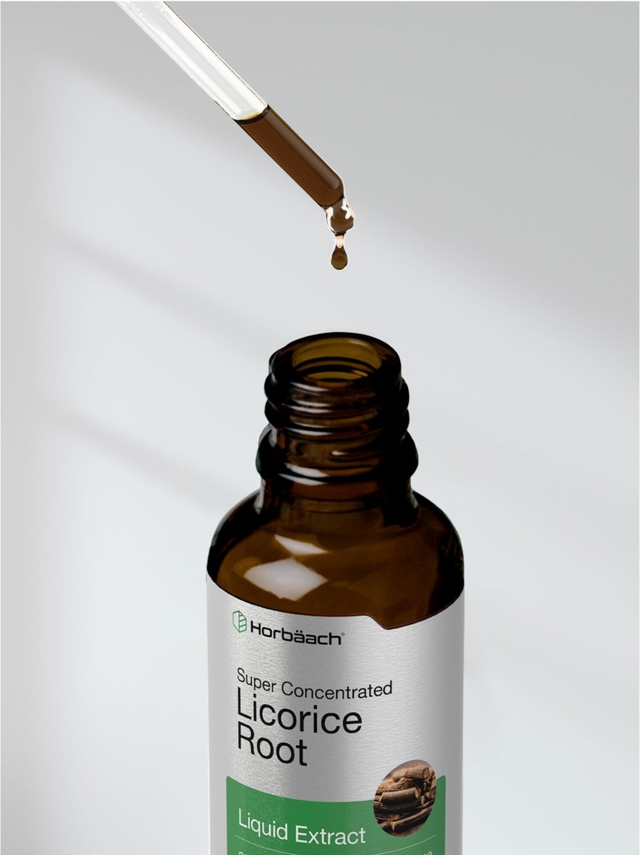 Horbäach Süßholzwurzel Extrakt | 60 ml | Alkoholfreie Tinktur | Vegetarisches flüssiges Nahrungsergänzungsmittel | Non-GMO & Glutenfrei